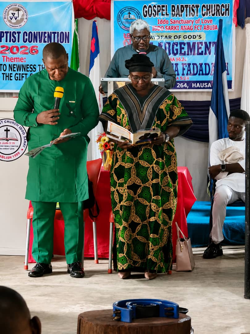 Induction service at Gospel Baptist Church Iddo Sarki